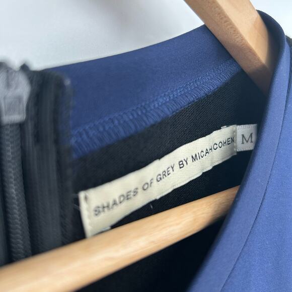 Shades of Grey by Micah Cohen Romper M Navy/Black Colorblock Long Sleeve - Picture 3 of 7